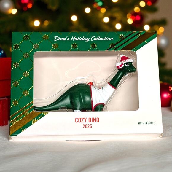 2025 Sinclair Gas & Oil Christmas Ornament Holiday Cozy Dino  Sinclair Gas & Oil Christmas Ornament Holiday Cozy Dino 9th In Series NEW 2025